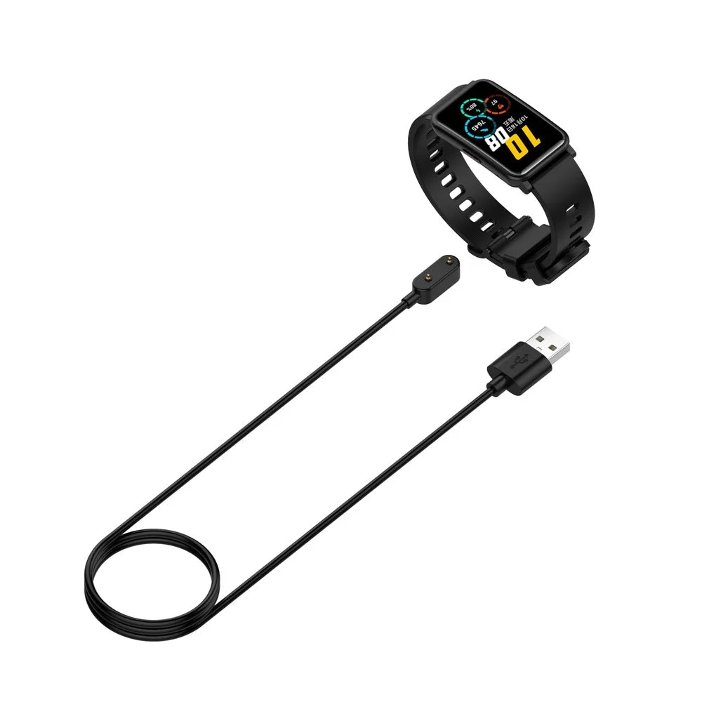 100cm Magnetic Charging Cable Smart Watch USB Charger Dock for Honor Band 11 Pro / Band 11 / Band 6 / Band 7 / Watch Fit (with Overcharge Protection Chip)- Black - 2