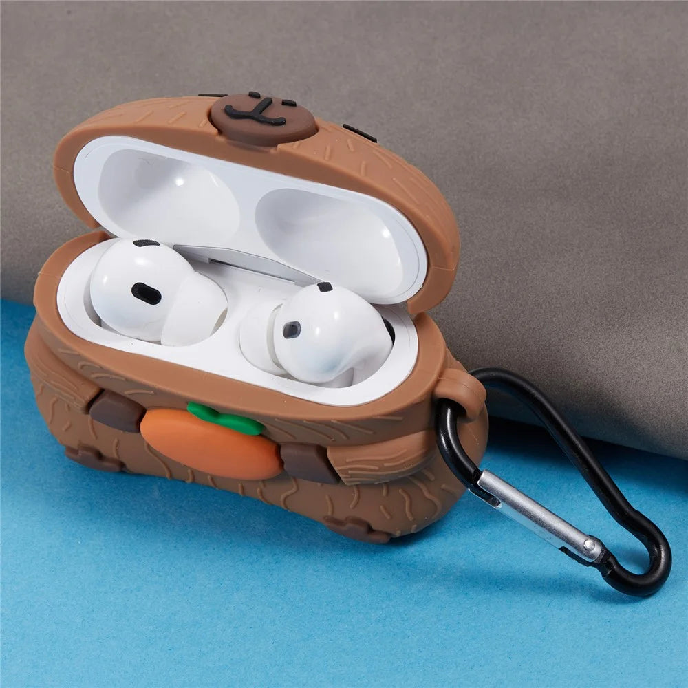 For Apple AirPods Pro 2 / AirPods Pro Silicone Cover Cute Capybara Bluetooth-compatible Earphones Protective Case - 5