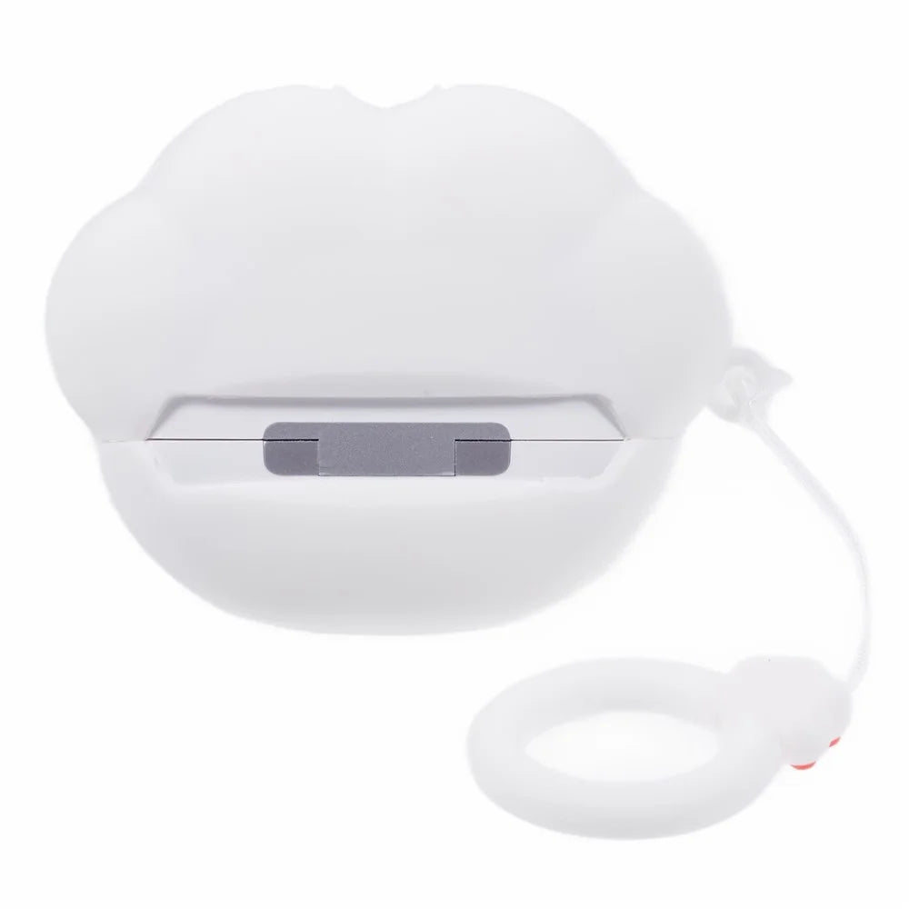 For Apple AirPods Pro Bluetooth-compatible Earphones Silicone Cover Cat Claws Protective Case - White - 2