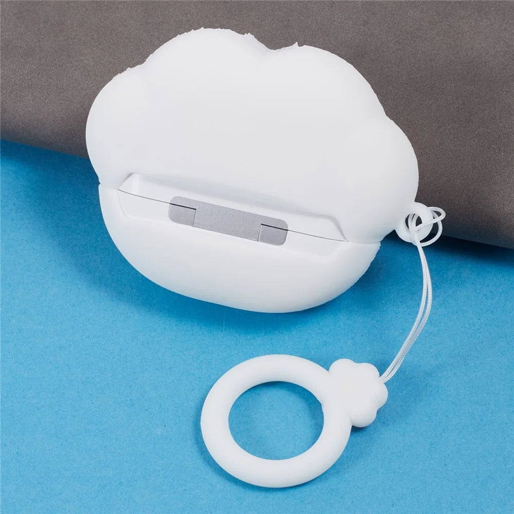 For Apple AirPods Pro Bluetooth-compatible Earphones Silicone Cover Cat Claws Protective Case - White - 6