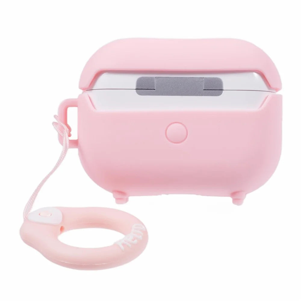 For Apple AirPods Pro Bluetooth-compatible Earphones Silicone Cover Speaker Shape Protective Case - Pink - 2