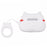 Silicone Cover for Apple AirPods Pro Bluetooth-compatible Earphones Lucky Cat Protective Case with Loop Strap - White - 2