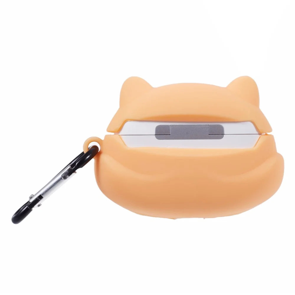 For Apple AirPods Pro Bluetooth-compatible Earphones Silicone Cover Shiba Inu Shape Protective Case - 2