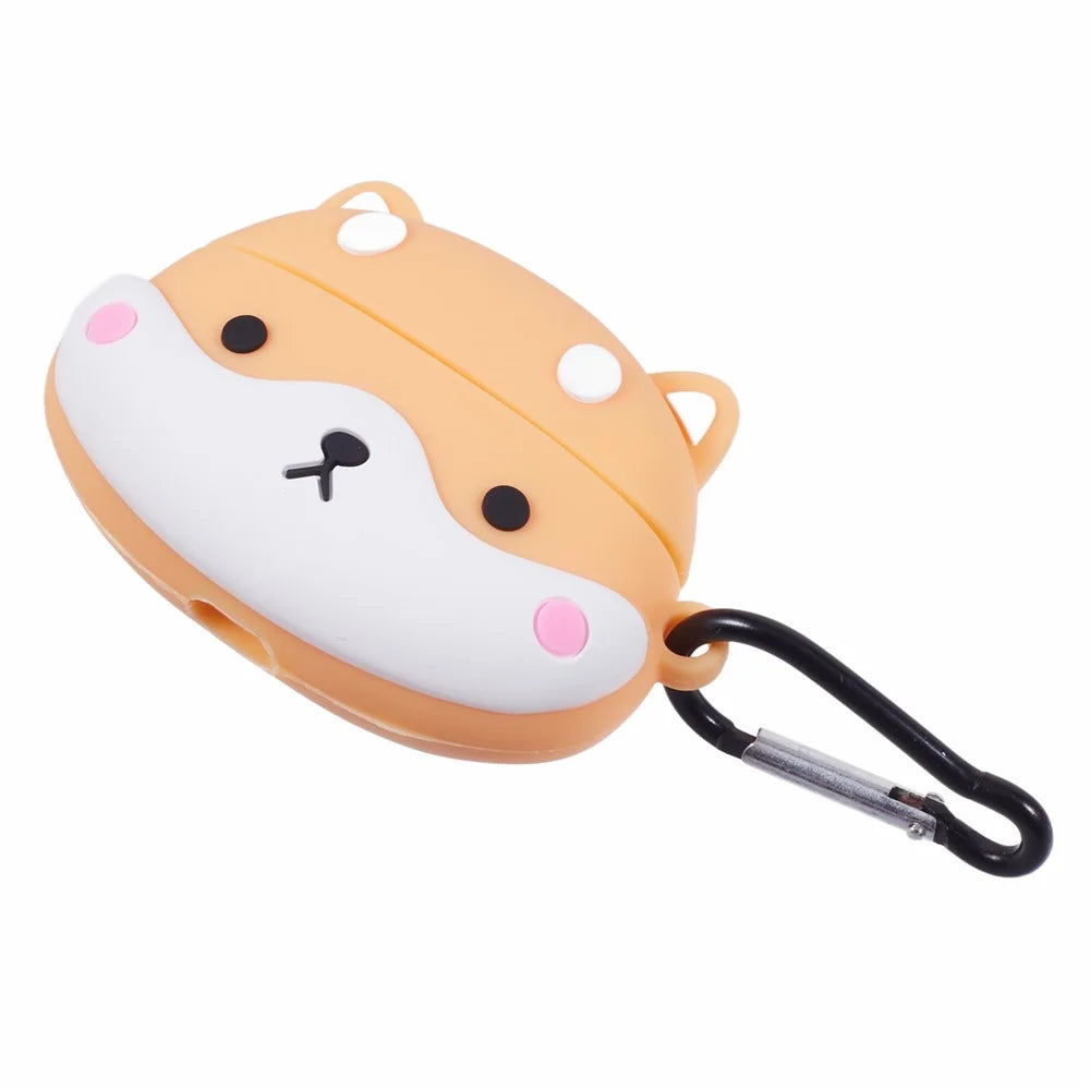 For Apple AirPods Pro Bluetooth-compatible Earphones Silicone Cover Shiba Inu Shape Protective Case - 3