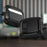For Samsung Galaxy Buds3 / Buds3 Pro Bluetooth-compatible Earphone Cover TPU+PC Anti-Drop Case with Buckle - All Black - 4