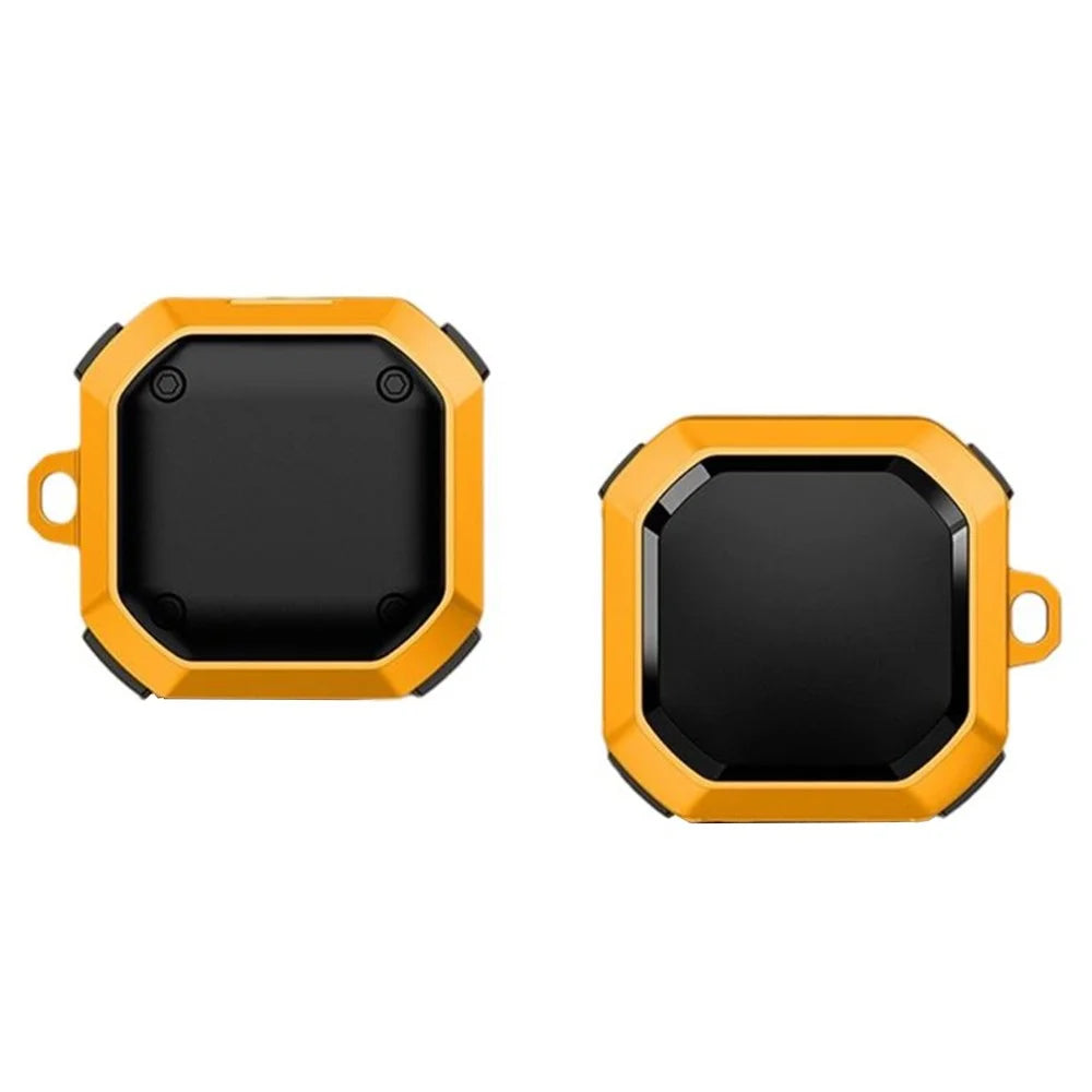 For Samsung Galaxy Buds FE / Buds2 Pro / Buds2 / Buds Pro / Buds Live Bluetooth-compatible Earphone Cover TPU+PC Anti-Drop Case - Yellow - 1