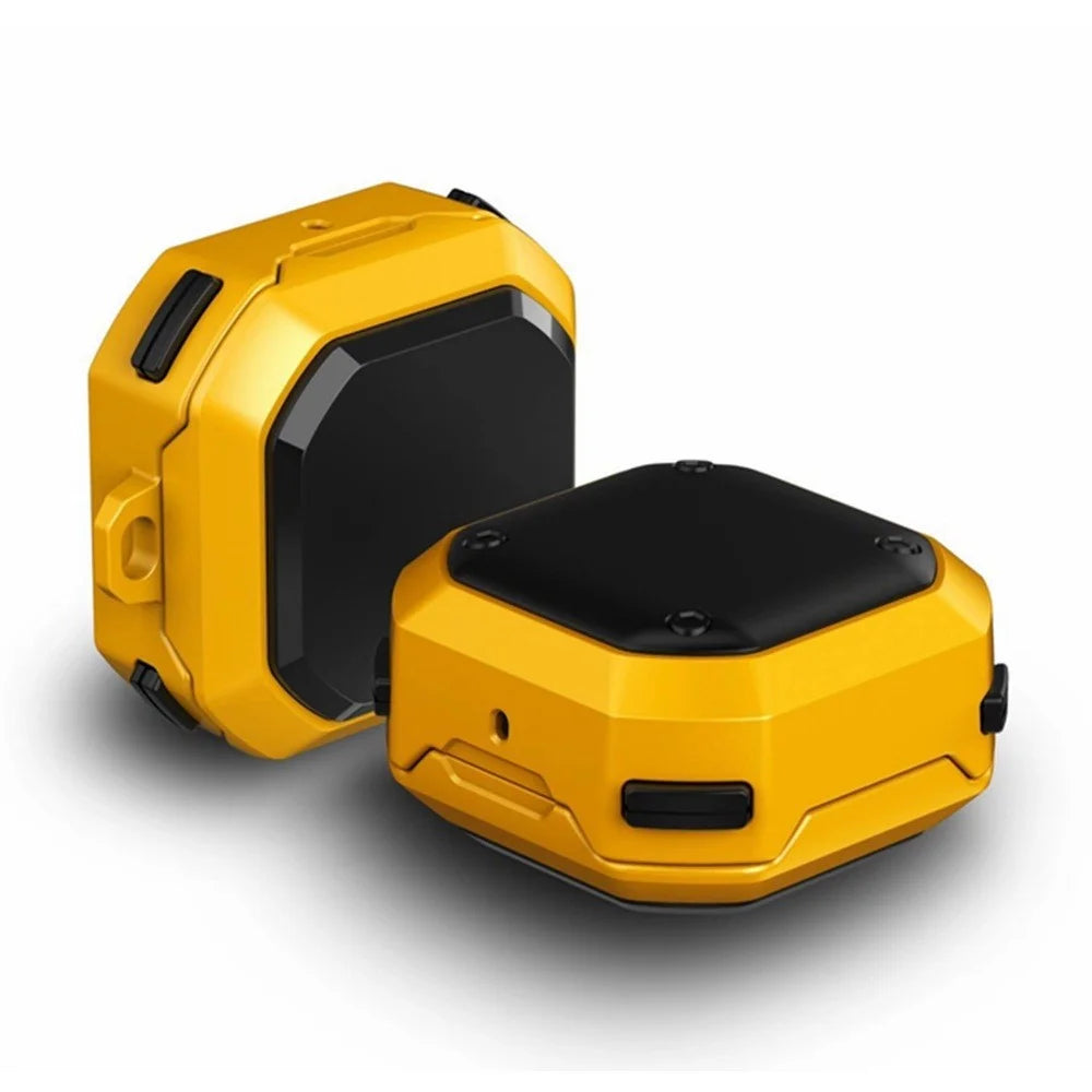 For Samsung Galaxy Buds FE / Buds2 Pro / Buds2 / Buds Pro / Buds Live Bluetooth-compatible Earphone Cover TPU+PC Anti-Drop Case - Yellow - 2