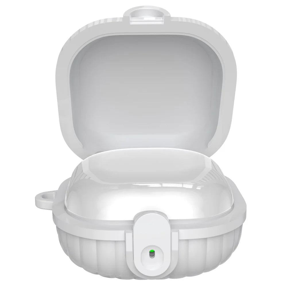 For Samsung Galaxy Buds2 Protective Case Anti-Drop Bluetooth-compatible Earphone Cover - White - 1