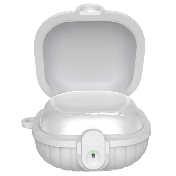 For Samsung Galaxy Buds2 Protective Case Anti-Drop Bluetooth-compatible Earphone Cover - White - 1