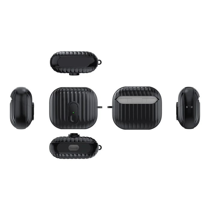 For Samsung Galaxy Buds3 Shockproof Case Anti-Scratch Bluetooth-compatible Earphone Cover - Black - 3