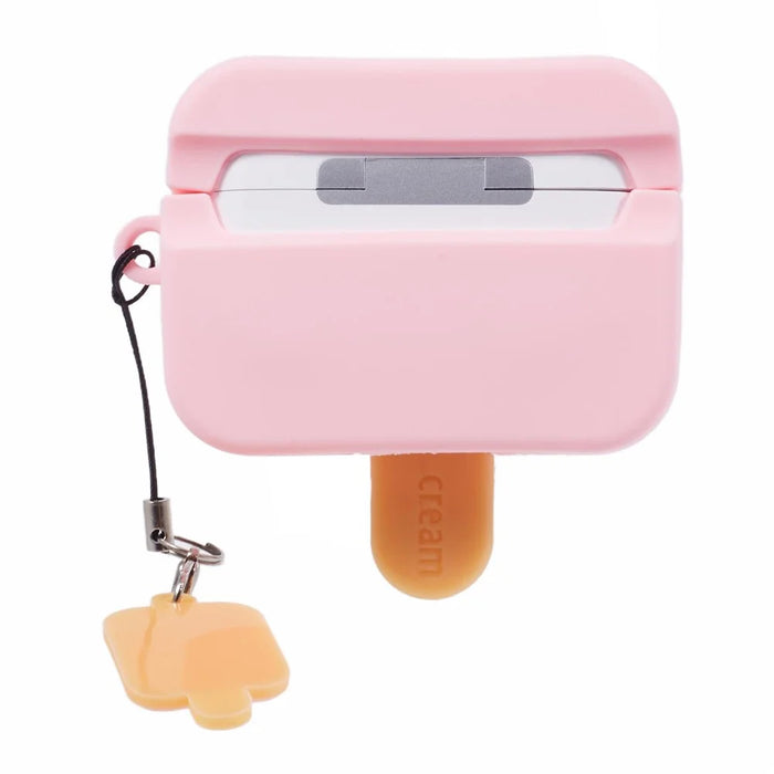 For Apple AirPods Pro Silicone Case Ice Cream Design Bluetooth-compatible Earphone Cover - Pink - 2