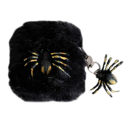 For Apple AirPods with Wireless Charging Case (2019) / AirPods with Charging Case (2019) / (2016) Halloween Fluffy TPU Case with Pendant - 1