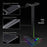 RGB Headphone Desktop Stand Gaming Headset Holder with 3.5mm AUX 2 USB Ports for Bose JBL AKG - 7