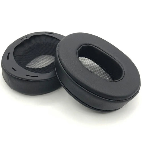 1Pair For Sony MDR-1A / MDR-1ADAC Replacement Earpads Protein Leather Headset Cushions Ear Pad - Black - 1
