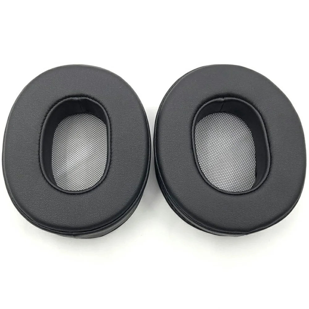 1Pair For Sony MDR-1A / MDR-1ADAC Replacement Earpads Protein Leather Headset Cushions Ear Pad - Black - 2