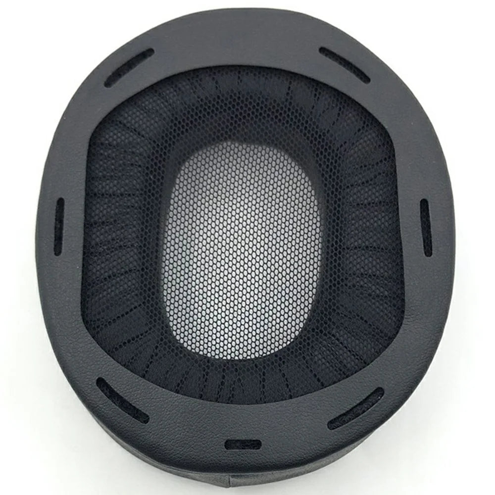 1Pair For Sony MDR-1A / MDR-1ADAC Replacement Earpads Protein Leather Headset Cushions Ear Pad - Black - 4