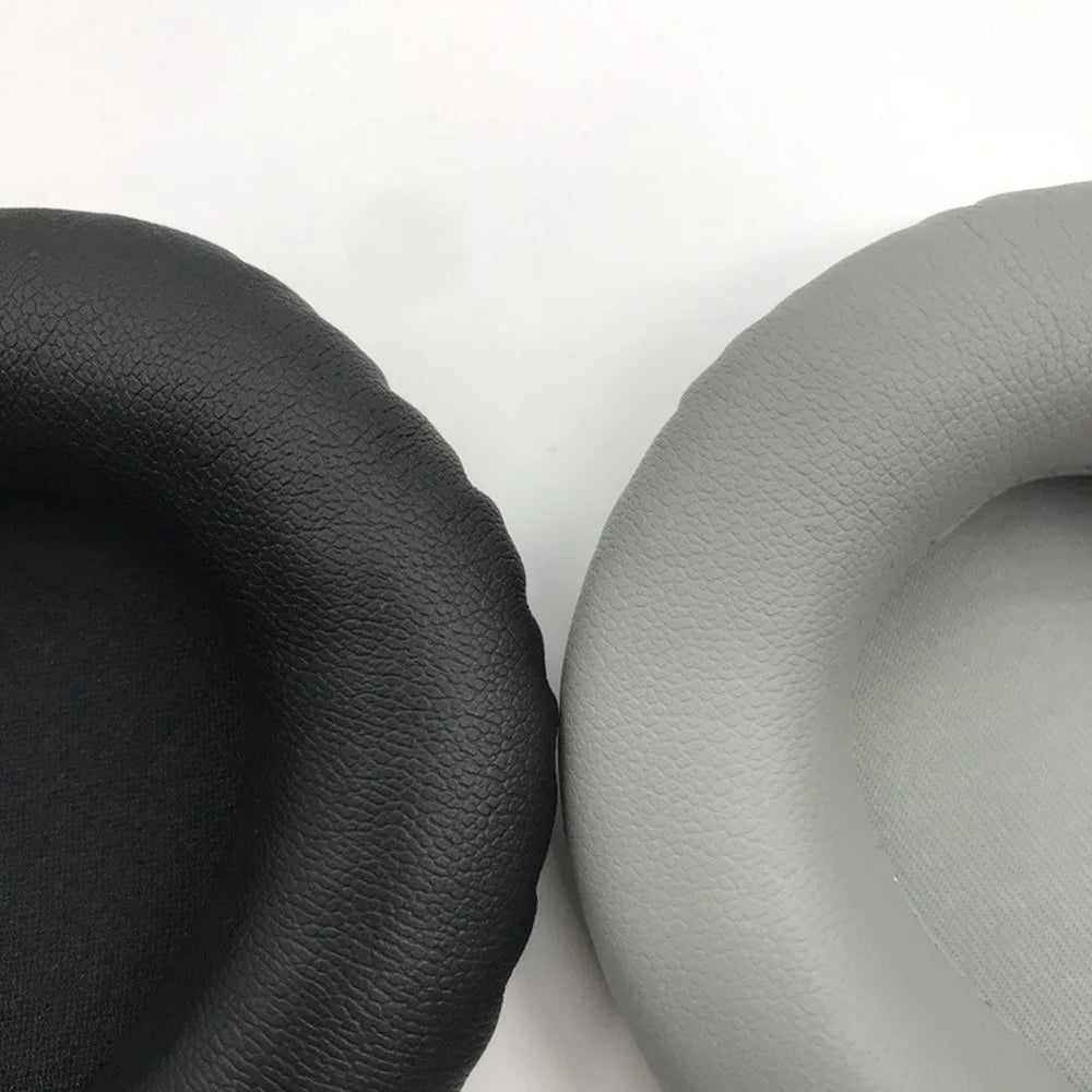 1Pair For Audio-Technica ATH-SR30BT Headphone Ear Pads Protein Leather Earmuffs - Black - 5