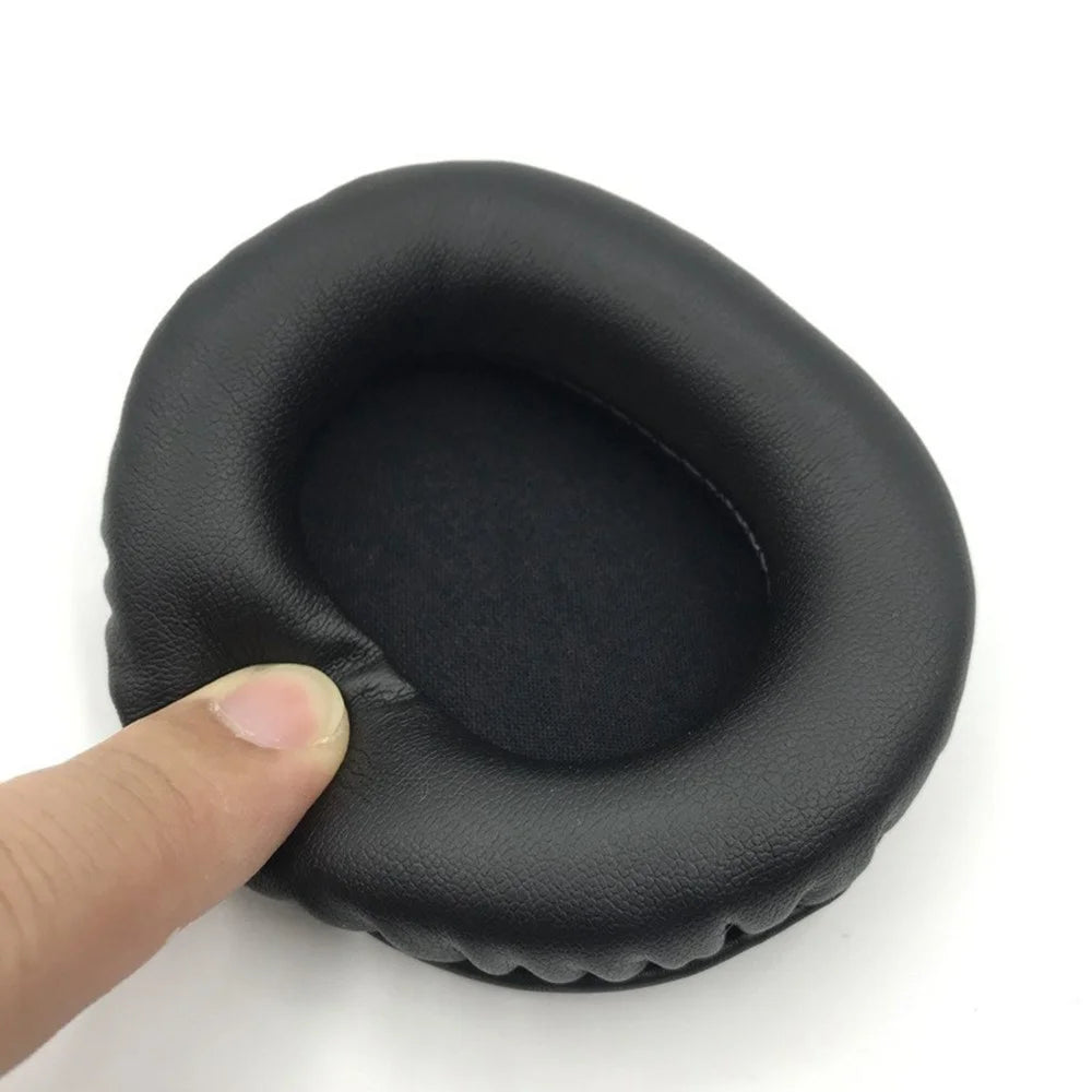 1Pair For Audio-Technica ATH-SR30BT Headphone Ear Pads Protein Leather Earmuffs - Black - 6