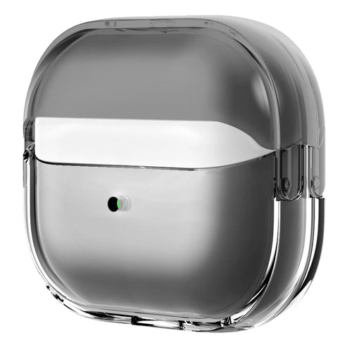 For Samsung Galaxy Buds3 / Buds3 Pro Case PC+TPU Earphone Charging Case Cover - Clear Black - 1