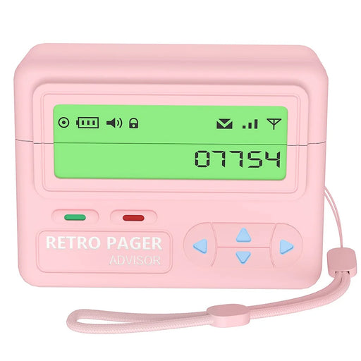 For Apple AirPods Pro 2 / AirPods Pro Case Retro Pager Design Silicone Earbuds Protective Cover - Light Pink - 1