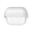 For Samsung Galaxy Buds3 / Buds3 Pro Case Liquid Silicone Earbud Cover with Rotatable Bracket - White - 1