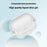 For Samsung Galaxy Buds3 / Buds3 Pro Case Liquid Silicone Earbud Cover with Rotatable Bracket - White - 2