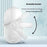 For Samsung Galaxy Buds3 / Buds3 Pro Case Liquid Silicone Earbud Cover with Rotatable Bracket - White - 4