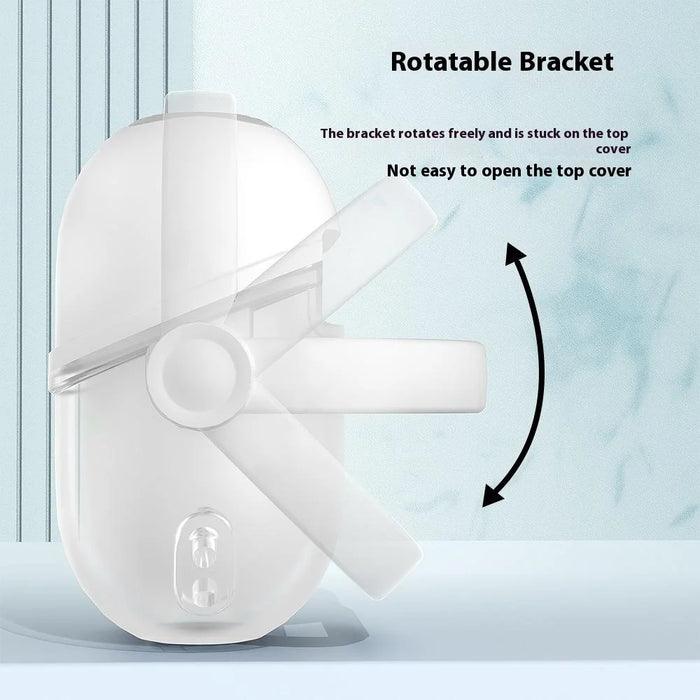 For Samsung Galaxy Buds3 / Buds3 Pro Case Liquid Silicone Earbud Cover with Rotatable Bracket - White - 4