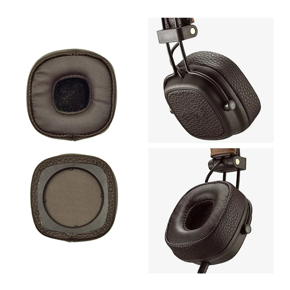 1 Pair Earpads Ear Cushions Earmuffs Replacement for Marshall Major III Bluetooth-compatible Earphone - Brown - 1