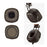 1 Pair Earpads Ear Cushions Earmuffs Replacement for Marshall Major III Bluetooth-compatible Earphone - Brown - 1