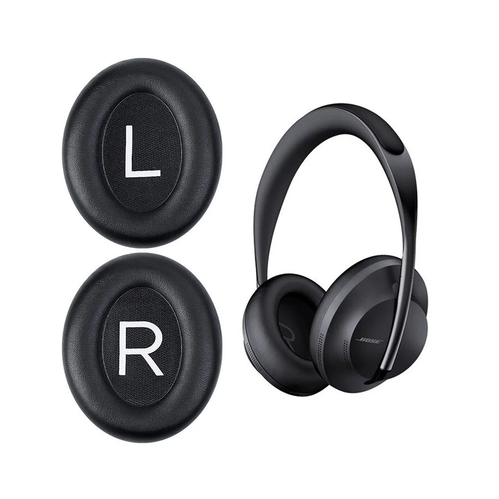 For Bose 700 Noise Cancelling Headphones (NC700) Replacement Ear Pads Protein Leather Ear Cushions - Black - 1