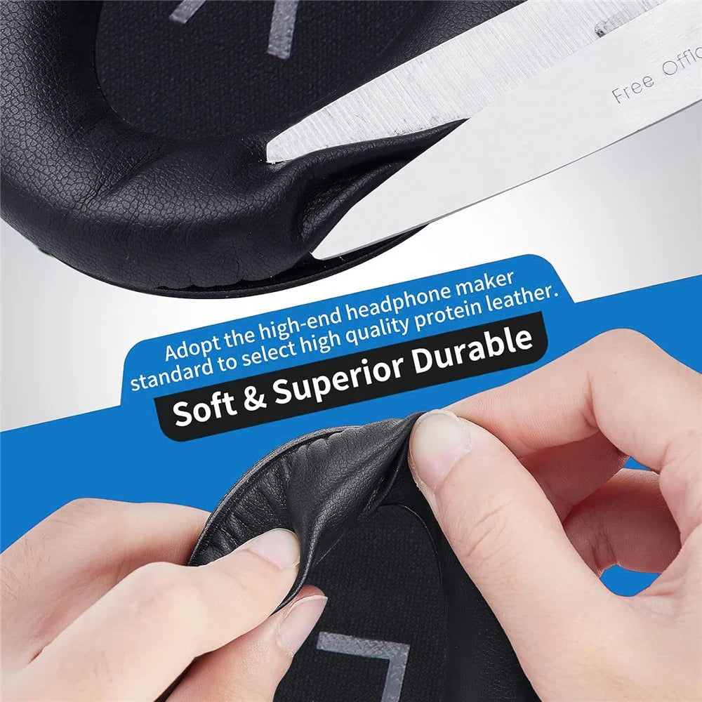 For Bose 700 Noise Cancelling Headphones (NC700) Replacement Ear Pads Protein Leather Ear Cushions - Black - 6