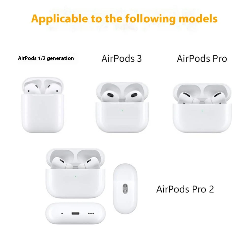For Apple Series Earbud Storage Case Vertica PU Leather Skin-touch Earphones Carrying Bag, Size: S - Red - 6