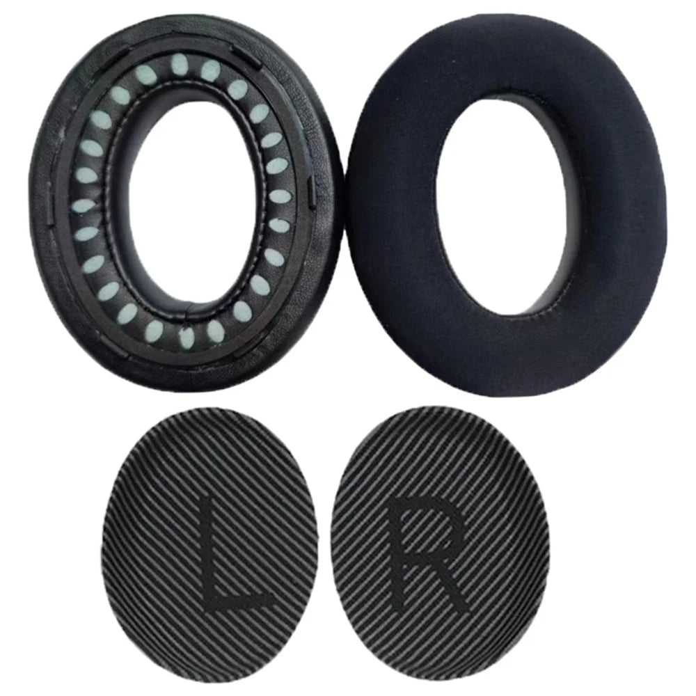 JZF-483 1 Pair For Bose Quietcomfort 35 Wireless Headphone Earpads Cooling Gel Replacement Earmuffs - Black - 1