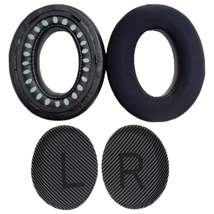 JZF-483 1 Pair For Bose Quietcomfort 35 Wireless Headphone Earpads Cooling Gel Replacement Earmuffs - Black - 1