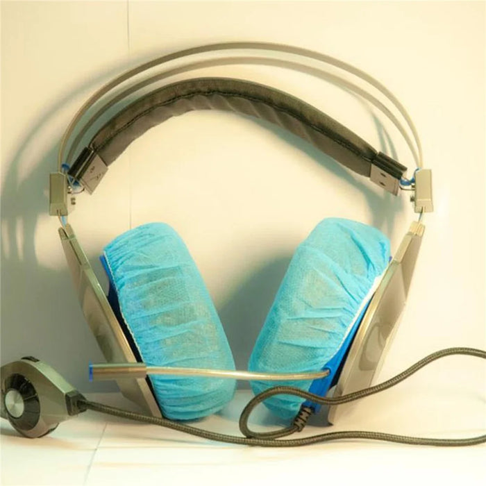 100Pcs 10-13cm Headphone Ear Covers Disposable Sanitary Non-Woven Earpad Covers - Black - 5