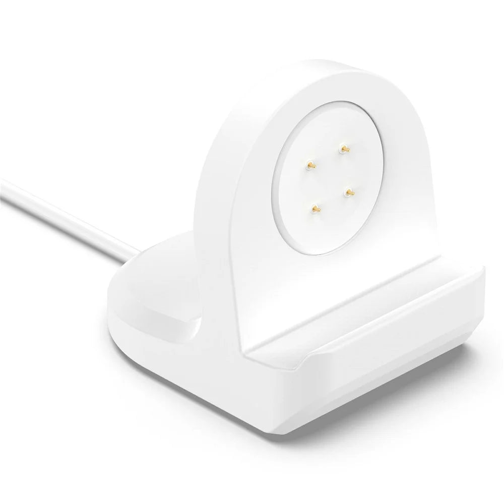 For Google Pixel Watch 3 45mm / 41mm / Watch 2 Charger Dock Smart Watch Holder Desk Stand Charging Station with Cable - White - 2