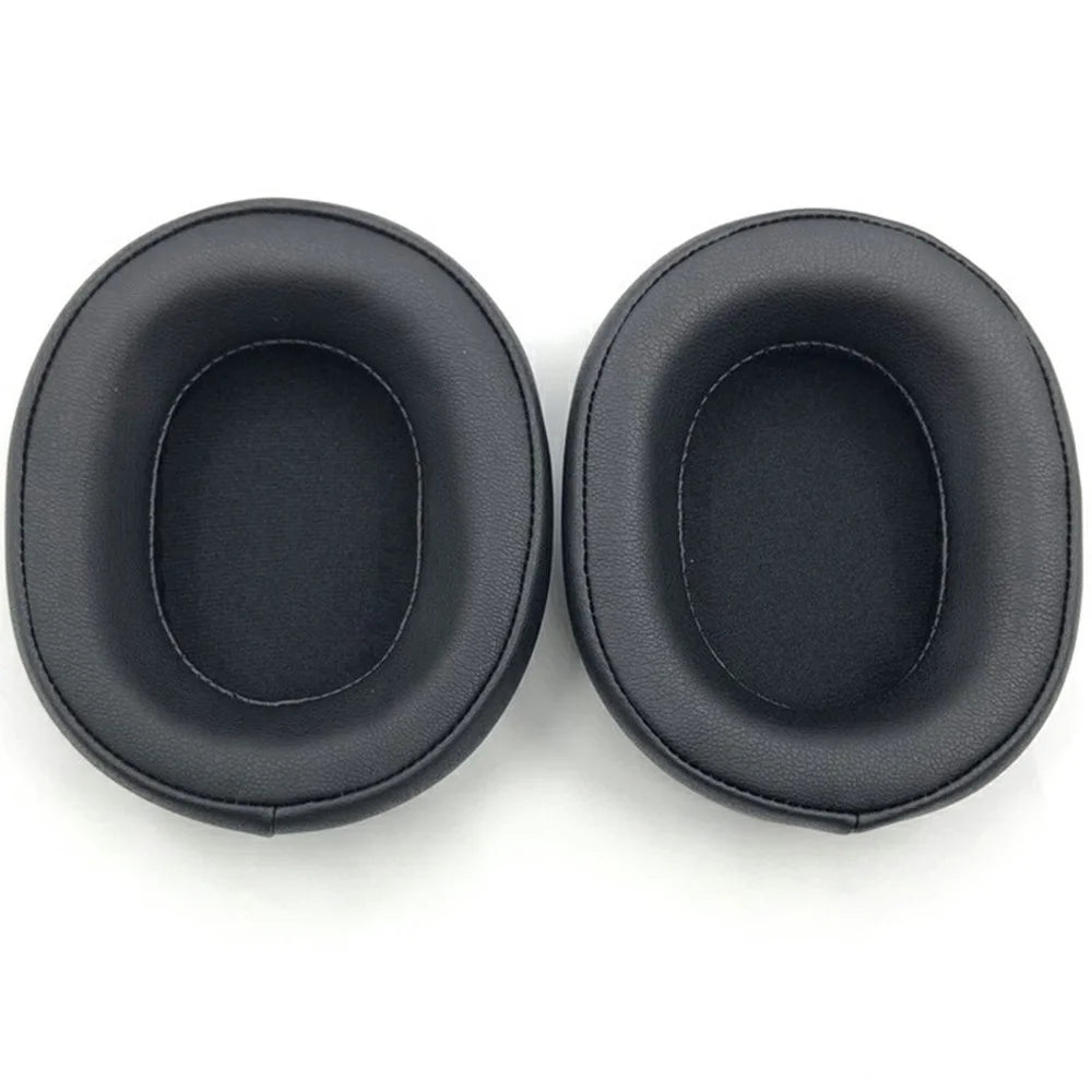 1 Pair Protein Leather Earpads for Audio-Technica ATH-WS990BT Headphone Earmuffs - Black - 2