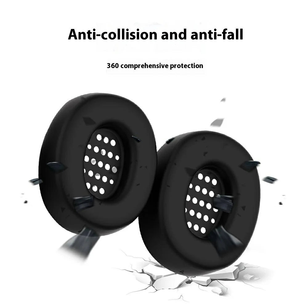 1 Pair Earpad Silicone Case for JBL Tune 770NC On-Ear Headphone Cushion Protective Cover - Black - 2