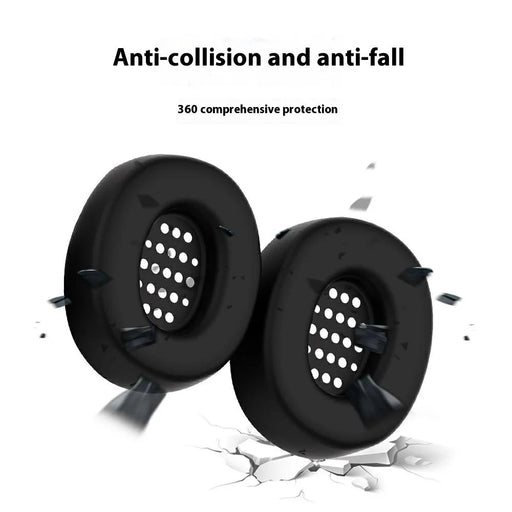 1 Pair Earpad Silicone Case for JBL Tune 770NC On-Ear Headphone Cushion Protective Cover - Black - 2