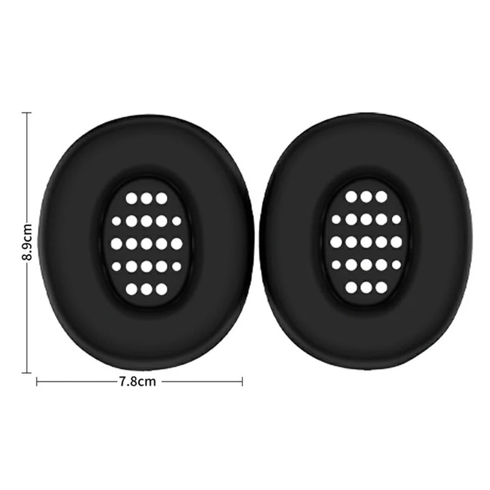 1 Pair Earpad Silicone Case for JBL Tune 770NC On-Ear Headphone Cushion Protective Cover - Black - 5