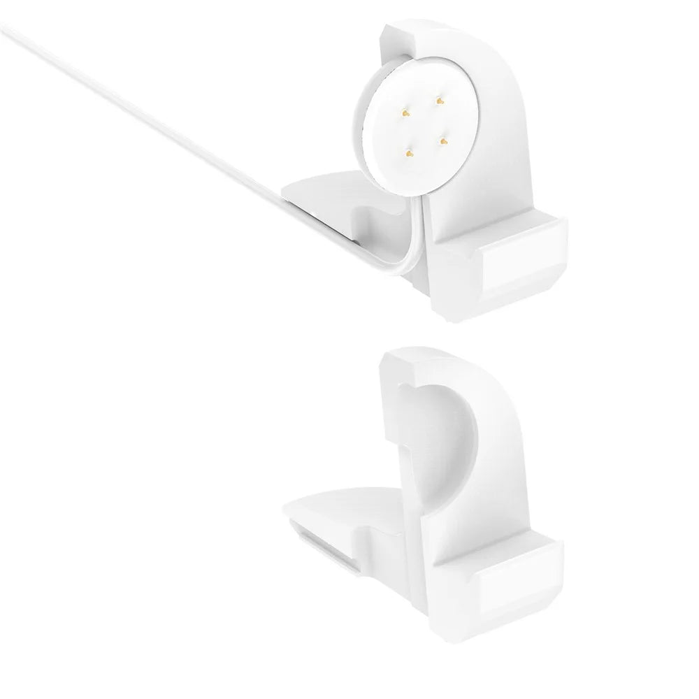 For Google Pixel Watch 3 45mm / 41mm / Watch 2 / Fitbit Ace LTE Charger Holder Silicone Stand Charging Base (No Cable) - White - 4