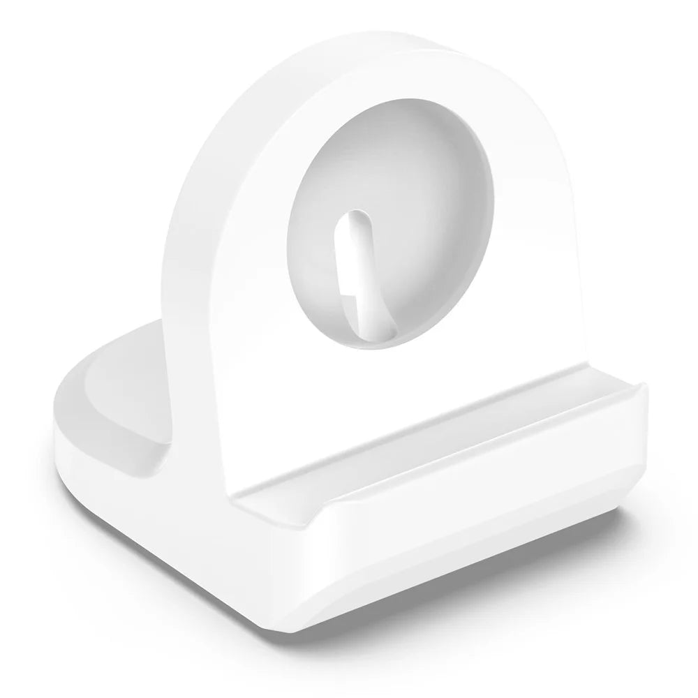 For Google Pixel Watch 3 45mm / 41mm / Watch 2 / Fitbit Ace LTE Charger Holder Silicone Stand Charging Base (No Cable) - White - 5