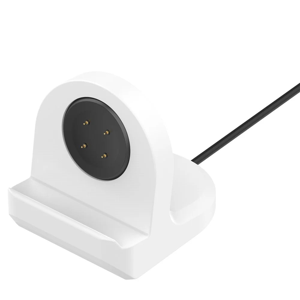 For Google Pixel Watch 3 45mm / 41mm / Watch 2 / Fitbit Ace LTE Charger Holder Silicone Stand Charging Base (No Cable) - White - 7
