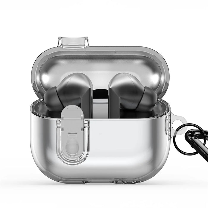 DUX DUCIS SECI Series For Samsung Galaxy Buds3 Pro  /  Buds3 Case PC+TPU Bluetooth-compatible Earbuds Cover with Hook - Clear - 3