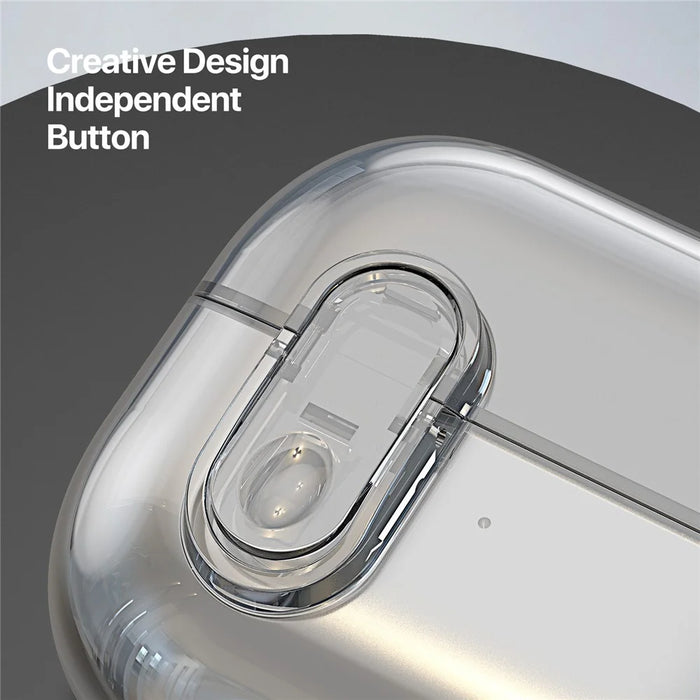 DUX DUCIS SECI Series For Samsung Galaxy Buds3 Pro  /  Buds3 Case PC+TPU Bluetooth-compatible Earbuds Cover with Hook - Clear - 4