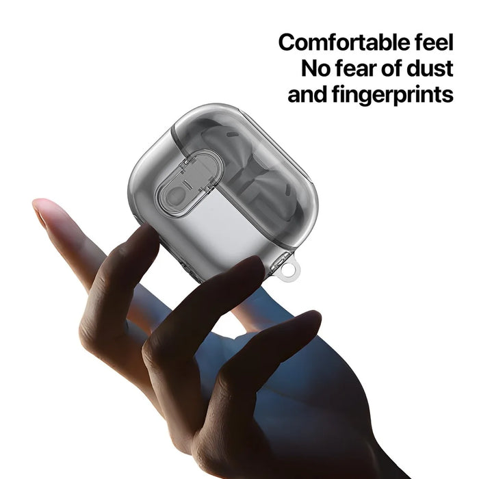 DUX DUCIS SECI Series For Samsung Galaxy Buds3 Pro  /  Buds3 Case PC+TPU Bluetooth-compatible Earbuds Cover with Hook - Clear - 5
