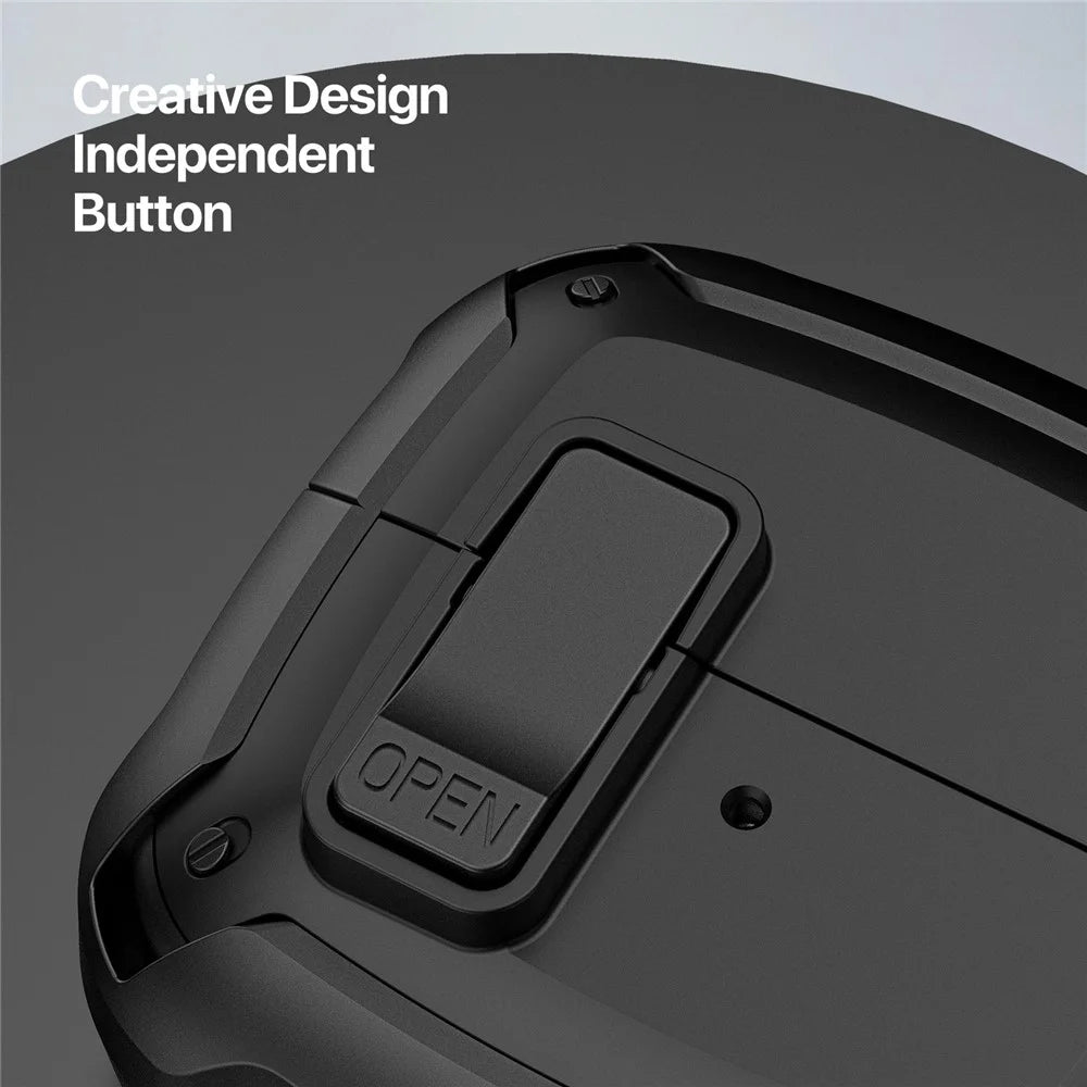 DUX DUCIS SECH Series For Samsung Galaxy Buds3 Pro / Buds3 Earbuds Case PC+TPU Protective Cover with Hook - Black - 4