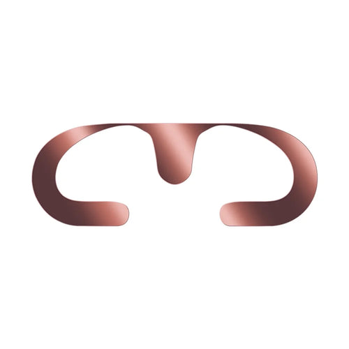 For Samsung Galaxy Buds3 Charging Case Bluetooth-compatible Earbuds Metal Sticker Anti-Dust Protective Decals - Rose Gold - 1