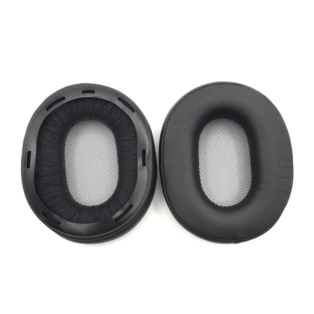 1 Pair For Sony MDR-1R / MDR-1RMK2 Headphone Earpads Soft Leather+Memory Foam Earmuffs - Black - 2